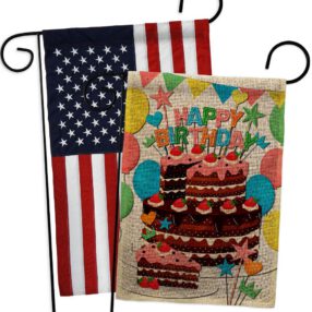 Garden Flag Birthday GP120259AB B