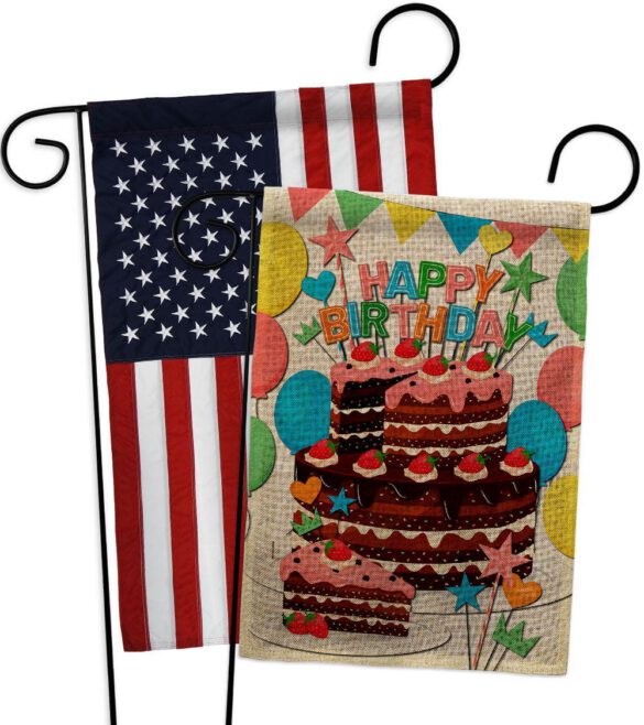 Birthday Wish - Party Celebration Special Occasion Vertical Impressions Decorative Flags HG120259 Made In USA - Image 30