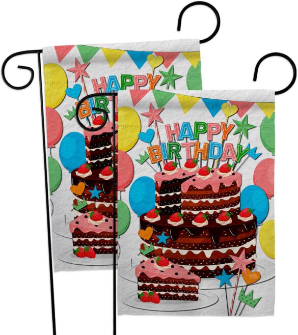 Birthday Wish - Party Celebration Special Occasion Vertical Impressions Decorative Flags HG120259 Made In USA - Image 11
