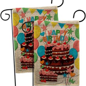 Garden Flag Birthday GP120259AE B