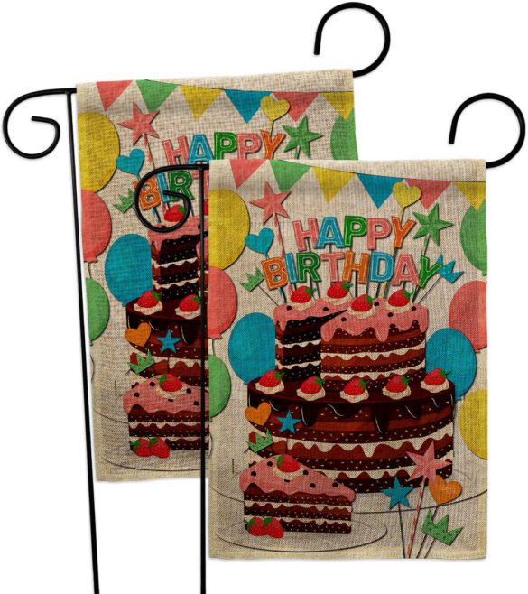 Birthday Wish - Party Celebration Special Occasion Vertical Impressions Decorative Flags HG120259 Made In USA - Image 32