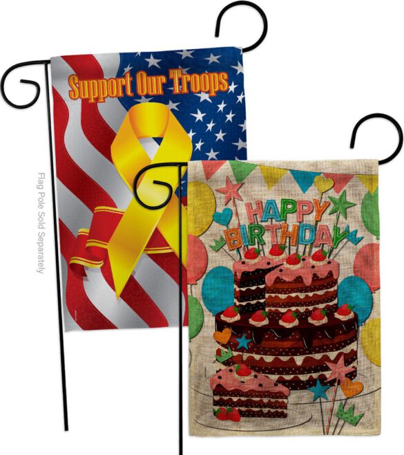 Birthday Wish - Party Celebration Special Occasion Vertical Impressions Decorative Flags HG120259 Made In USA - Image 34