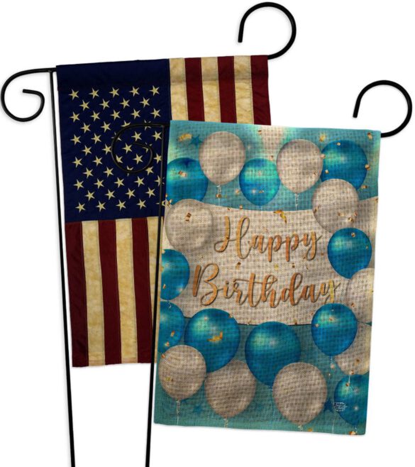 Birthday Balloons - Party Celebration Special Occasion Vertical Impressions Decorative Flags HG190055 Made In USA - Image 28
