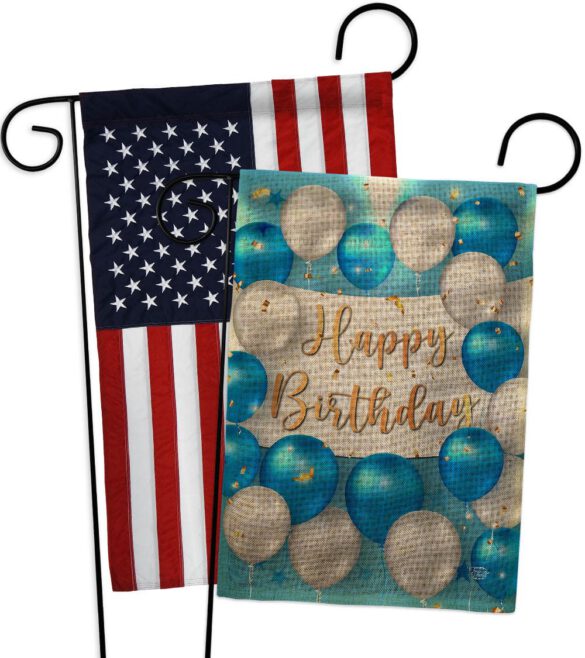Birthday Balloons - Party Celebration Special Occasion Vertical Impressions Decorative Flags HG190055 Made In USA - Image 30