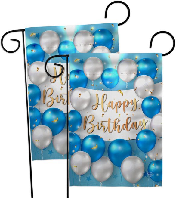 Birthday Balloons - Party Celebration Special Occasion Vertical Impressions Decorative Flags HG190055 Made In USA - Image 11