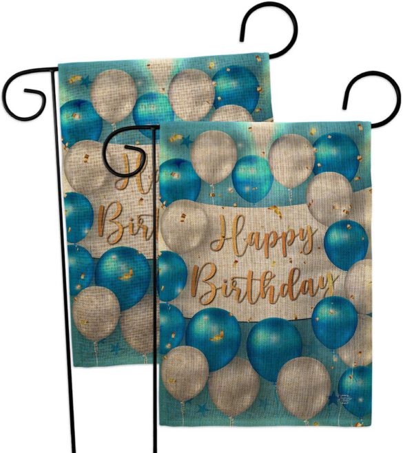 Birthday Balloons - Party Celebration Special Occasion Vertical Impressions Decorative Flags HG190055 Made In USA - Image 32