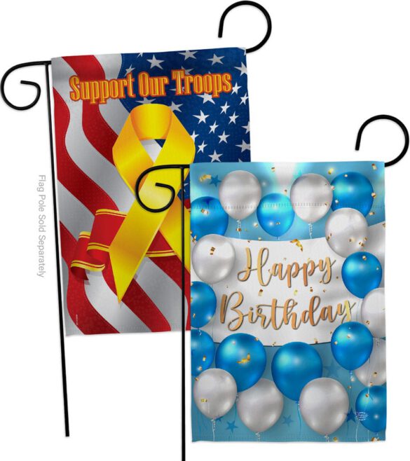 Birthday Balloons - Party Celebration Special Occasion Vertical Impressions Decorative Flags HG190055 Made In USA - Image 13