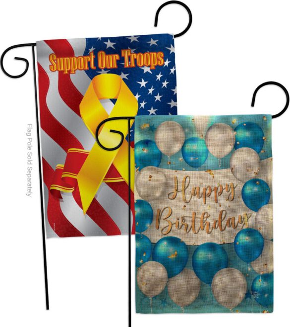 Birthday Balloons - Party Celebration Special Occasion Vertical Impressions Decorative Flags HG190055 Made In USA - Image 34