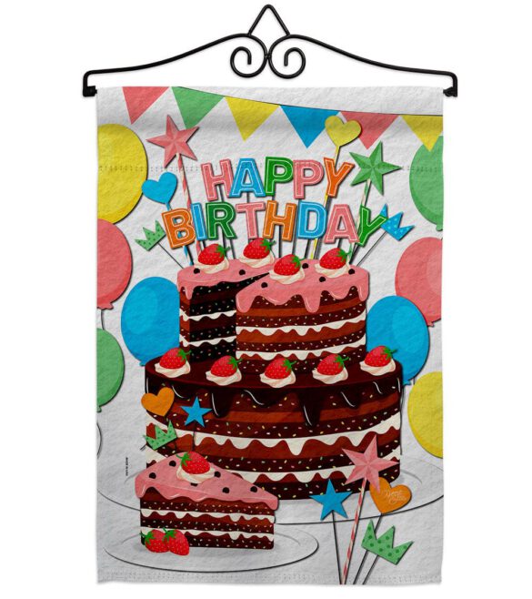 Birthday Wish - Party Celebration Special Occasion Vertical Impressions Decorative Flags HG120259 Made In USA - Image 16
