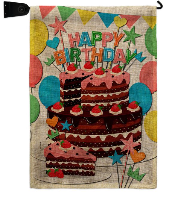 Birthday Wish - Party Celebration Special Occasion Vertical Impressions Decorative Flags HG120259 Made In USA - Image 39