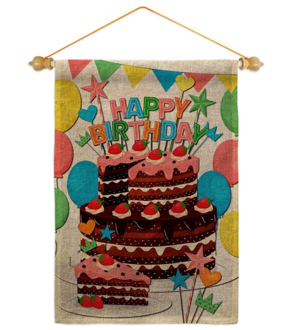 Birthday Wish - Party Celebration Special Occasion Vertical Impressions Decorative Flags HG120259 Made In USA - Image 40
