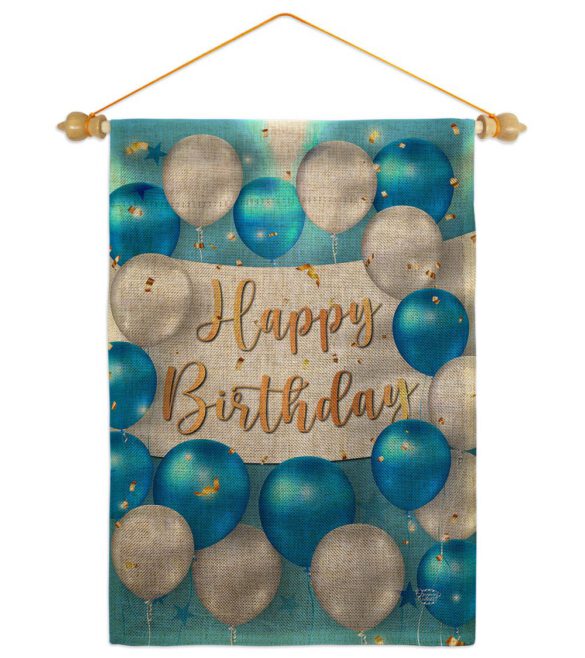 Birthday Balloons - Party Celebration Special Occasion Vertical Impressions Decorative Flags HG190055 Made In USA - Image 40