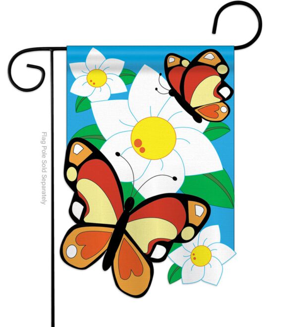 Butterflies - Bugs & Frogs Garden Friends Vertical Applique Decorative Flags HG104037 - Image 4