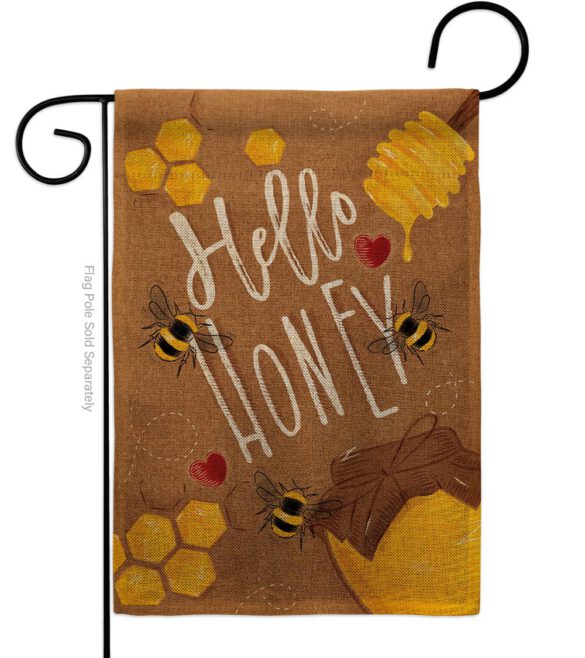 Hello Honey - Bugs & Frogs Garden Friends Vertical Impressions Decorative Flags HG104102 Made In USA - Image 11