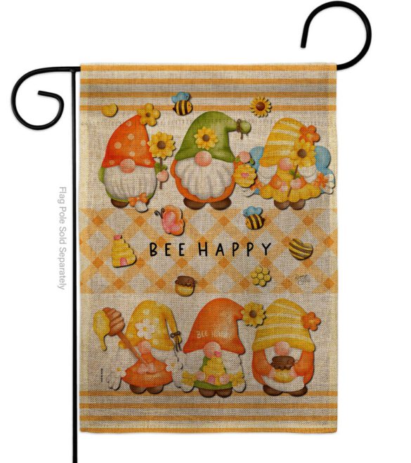 Bees Gnomes - Bugs & Frogs Garden Friends Vertical Impressions Decorative Flags HG104136 Made In USA - Image 11