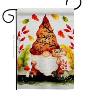 Fall Gnome - Bugs & Frogs Garden Friends Vertical Impressions Decorative Flags HG104142 Made In USA