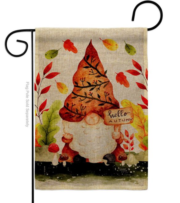 Fall Gnome - Bugs & Frogs Garden Friends Vertical Impressions Decorative Flags HG104142 Made In USA - Image 13