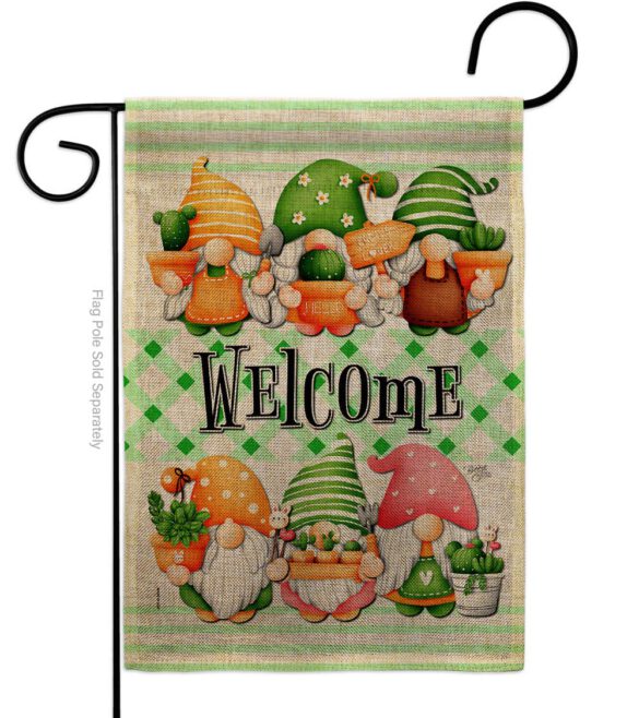 Cactus Gnome - Bugs & Frogs Garden Friends Vertical Impressions Decorative Flags HG104153 Made In USA - Image 13