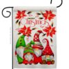 Christmas Gnome Family - Bugs & Frogs Garden Friends Vertical Impressions Decorative Flags HG104166 Made In USA