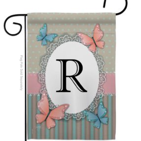 Butterflies R Initial - Bugs & Frogs Garden Friends Vertical Impressions Decorative Flags HG130148 Made In USA