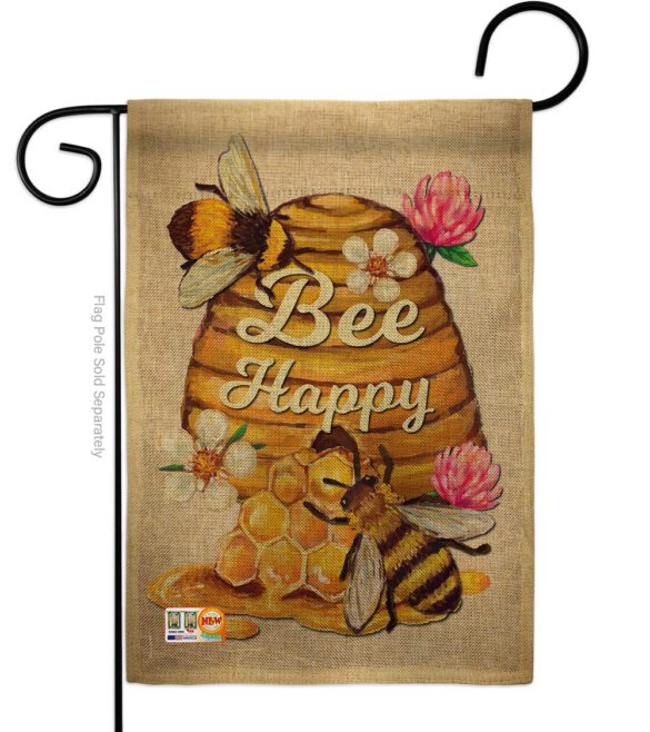 Bee Happy - Bugs & Frogs Garden Friends Vertical Impressions Decorative Flags HG137025 Made In USA - Image 8