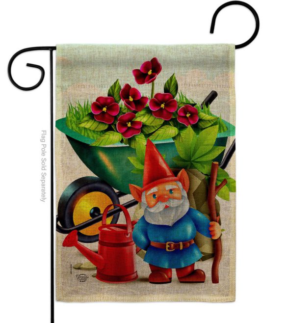 Garden Gnome - Bugs & Frogs Garden Friends Vertical Impressions Decorative Flags HG192457 Made In USA - Image 11