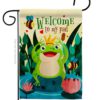 Garden Flag Bugs Frogs G192582