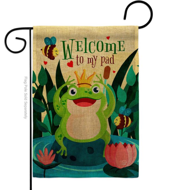 Frog Welcome - Bugs & Frogs Garden Friends Vertical Impressions Decorative Flags HG192582 Made In USA - Image 11