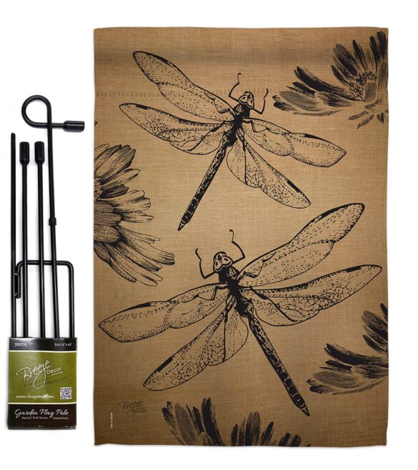 Dragonfly - Bugs & Frogs Garden Friends Vertical Impressions Decorative Flags HG104001 Made In USA - Image 4
