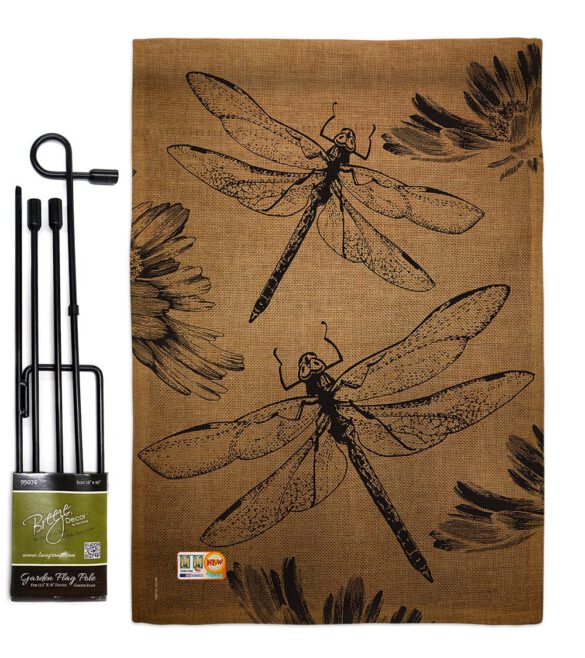Dragonfly - Bugs & Frogs Garden Friends Vertical Impressions Decorative Flags HG104001 Made In USA - Image 9