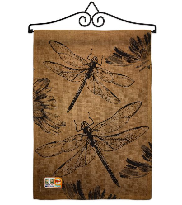 Dragonfly - Bugs & Frogs Garden Friends Vertical Impressions Decorative Flags HG104001 Made In USA - Image 10
