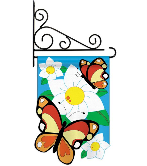 Butterflies - Bugs & Frogs Garden Friends Vertical Applique Decorative Flags HG104037 - Image 10