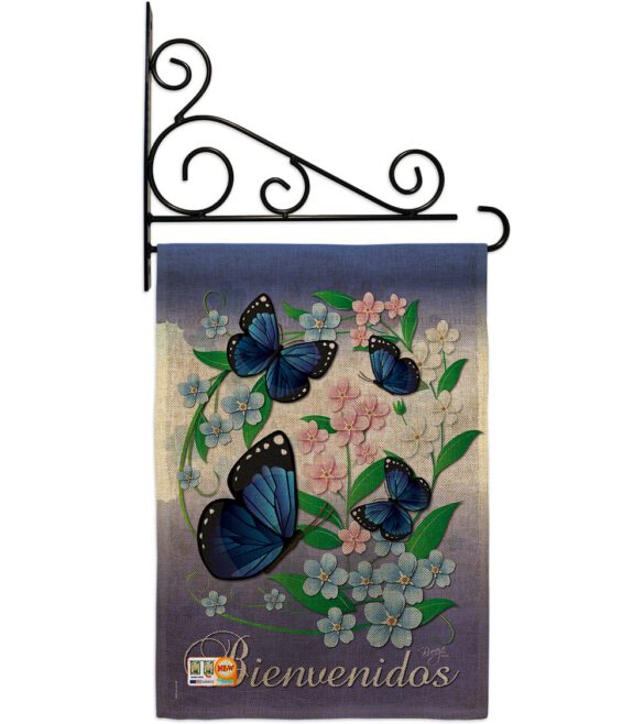 Bienvenidos Mariposas Celestes - Bugs & Frogs Garden Friends Vertical Impressions Decorative Flags HG104073 Made In USA - Image 12