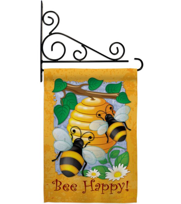 Bee Happy - Bugs & Frogs Garden Friends Vertical Impressions Decorative Flags HG104077 Made In USA - Image 11
