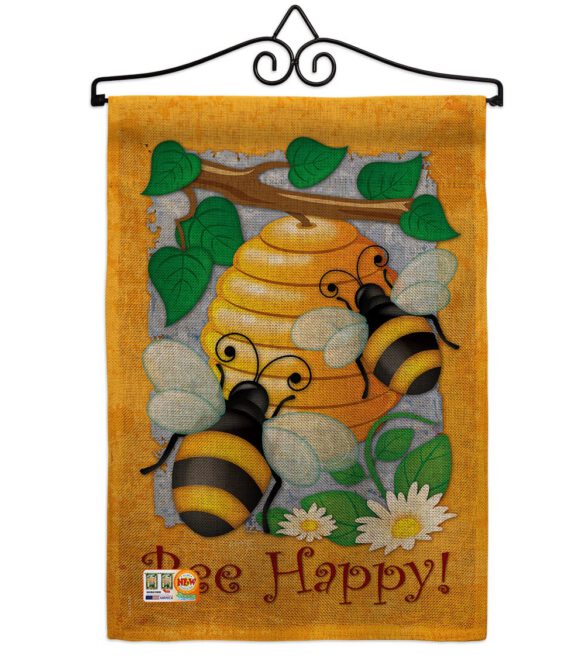 Bee Happy - Bugs & Frogs Garden Friends Vertical Impressions Decorative Flags HG104077 Made In USA - Image 10