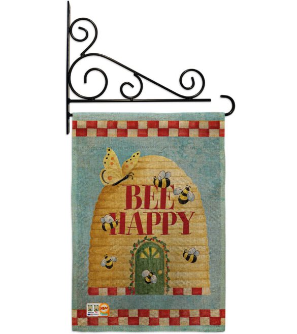 Bee Happy Hive - Bugs & Frogs Garden Friends Vertical Impressions Decorative Flags HG104089 Made In USA - Image 12