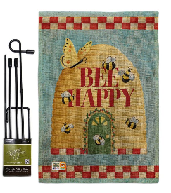 Bee Happy Hive - Bugs & Frogs Garden Friends Vertical Impressions Decorative Flags HG104089 Made In USA - Image 9