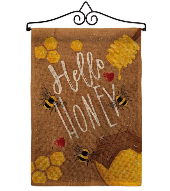 Hello Honey - Bugs & Frogs Garden Friends Vertical Impressions Decorative Flags HG104102 Made In USA - Image 13