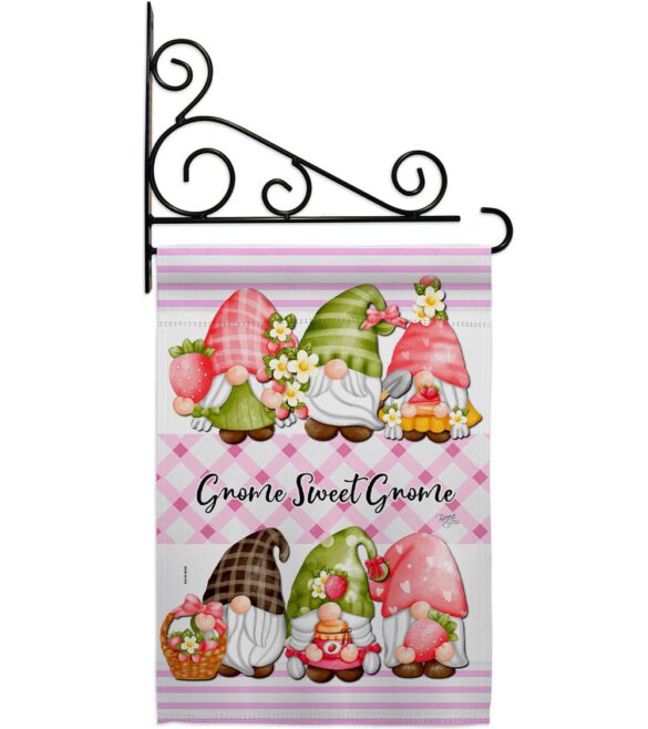 Gnome Sweet Gnome - Bugs & Frogs Garden Friends Vertical Impressions Decorative Flags HG104138 Made In USA - Image 8