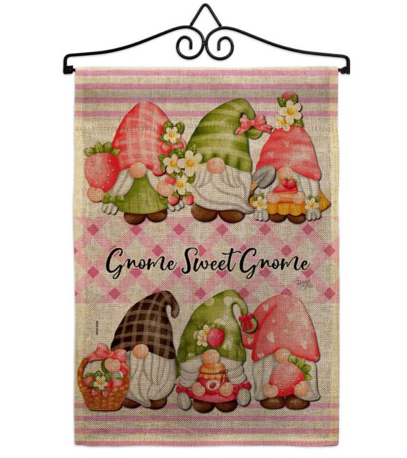Gnome Sweet Gnome - Bugs & Frogs Garden Friends Vertical Impressions Decorative Flags HG104138 Made In USA - Image 17
