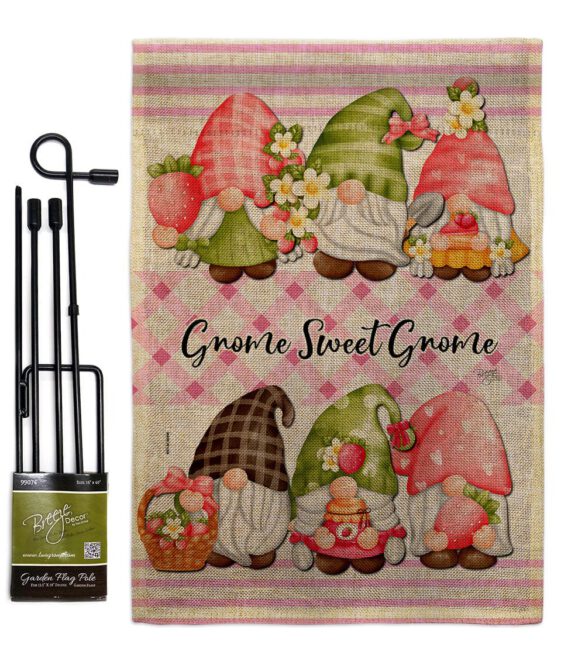 Gnome Sweet Gnome - Bugs & Frogs Garden Friends Vertical Impressions Decorative Flags HG104138 Made In USA - Image 14