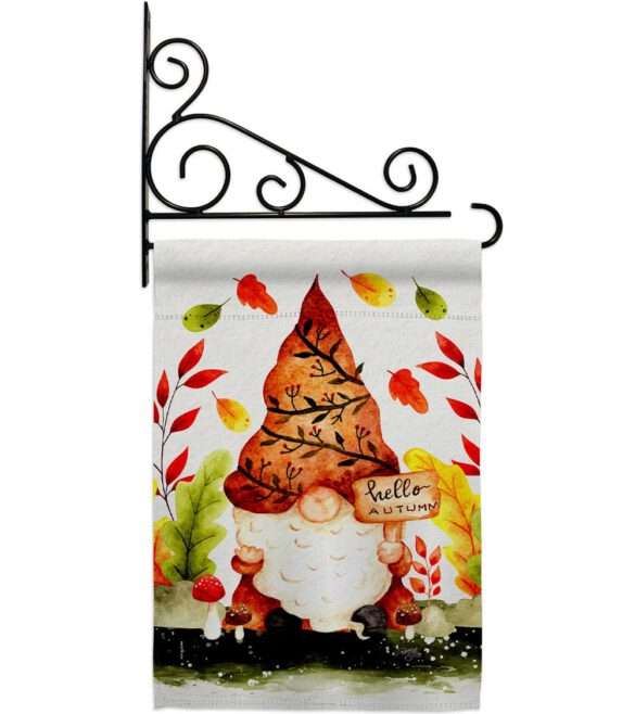 Fall Gnome - Bugs & Frogs Garden Friends Vertical Impressions Decorative Flags HG104142 Made In USA - Image 8