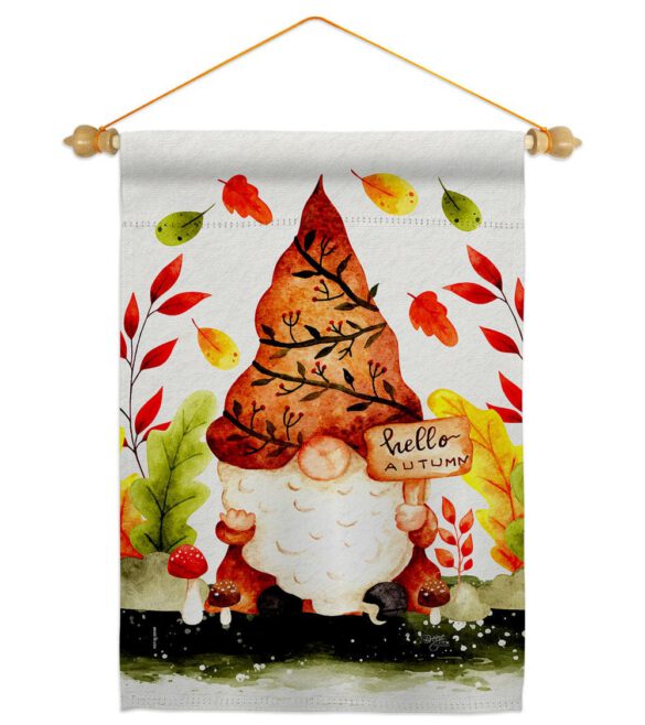 Fall Gnome - Bugs & Frogs Garden Friends Vertical Impressions Decorative Flags HG104142 Made In USA - Image 10