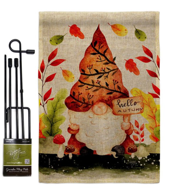 Fall Gnome - Bugs & Frogs Garden Friends Vertical Impressions Decorative Flags HG104142 Made In USA - Image 16
