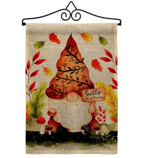 Fall Gnome - Bugs & Frogs Garden Friends Vertical Impressions Decorative Flags HG104142 Made In USA - Image 19