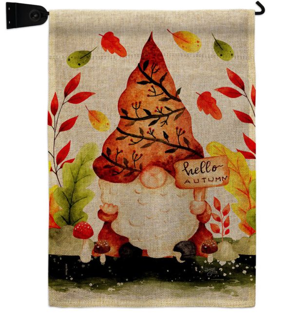Fall Gnome - Bugs & Frogs Garden Friends Vertical Impressions Decorative Flags HG104142 Made In USA - Image 21