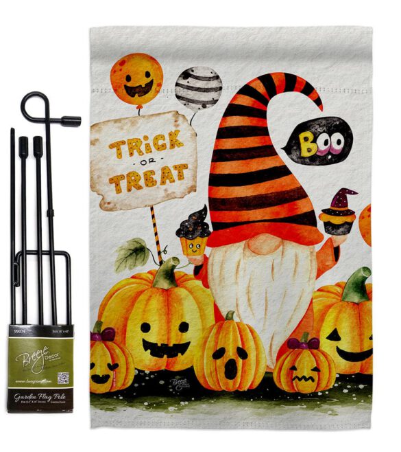 Boo Gnome - Bugs & Frogs Garden Friends Vertical Impressions Decorative Flags HG104145 Made In USA - Image 4