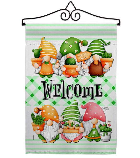 Cactus Gnome - Bugs & Frogs Garden Friends Vertical Impressions Decorative Flags HG104153 Made In USA - Image 7