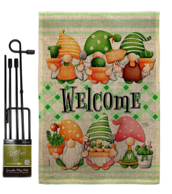 Cactus Gnome - Bugs & Frogs Garden Friends Vertical Impressions Decorative Flags HG104153 Made In USA - Image 16