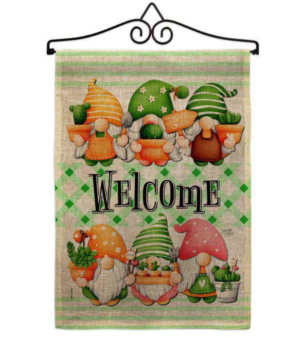Cactus Gnome - Bugs & Frogs Garden Friends Vertical Impressions Decorative Flags HG104153 Made In USA - Image 19